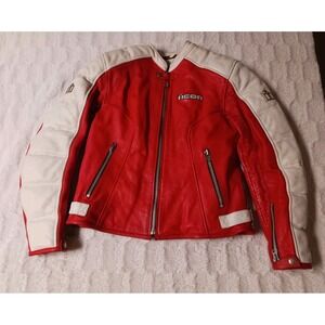 icon Tuscadero Leather Motorcycle Armor Jacket Women's Size Large(12-14) w/Liner
